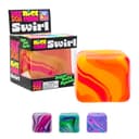 Schylling NeeDoh Nice Cube Swirl - Sensory Toy with a Super Solid Squish - Unique, Swirling Color Blend - Color May Vary (1 Per Pack)