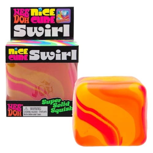 NeeDoh Nice Cube Swirl Orange