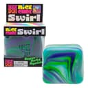 Schylling NeeDoh Nice Cube Swirl - Sensory Toy with a Super Solid Squish - Unique, Swirling Color Blend - Ages 3 and Up - Blue/Green; One Cube Per Pack
