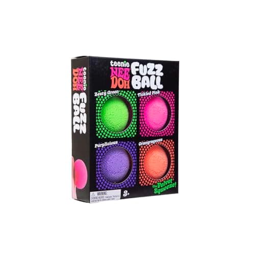 NeeDoh Teenie Fuzz Ball 4 Pack